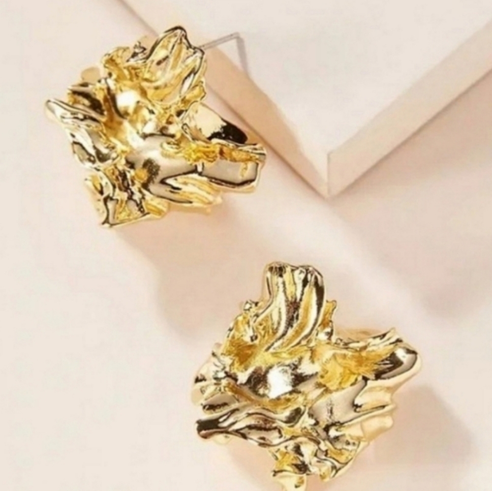 ++Amber Sceats - 24k Gold Plated Reese Earrings
